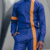 Bel-Air S1 E5 Will Smith Blue Yellow Stripe Pant Shirt Suit