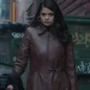 Charmed Mel Vera Brown Leather Trench Coat