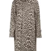 G-Eazy Leopard Print Long Faux Fur Coat