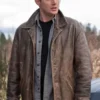 Jensen Ackles Supernatural Dean Winchester Distressed Brown Leather Jacket