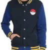 Pokemon Go Trainer Logo Blue Letterman Varsity Jacket