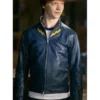 Smallville Garth Ranzz Blue Costume Leather Jacket