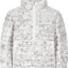 The Chi S5 E8 Grey Marble Print Puffer Jacket