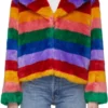 Grown-Ish Zoey Johnson Rainbow Fur Coat