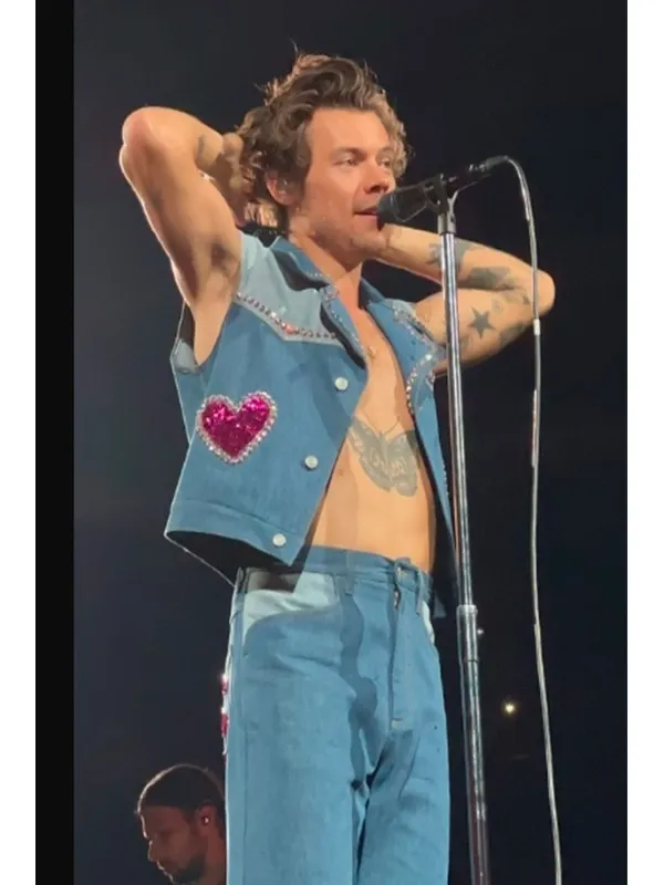 Harry Styles Love On Tour 2023 Blue Jacket
