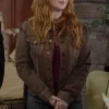 Mariah Copeland The Young and The Restless Leopard Denim Jacket
