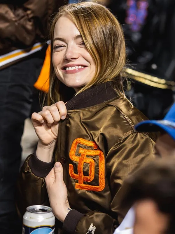 San Diego Padres Emma Stone Varsity Jacket