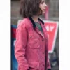 Secret Invasion Emilia Clarke Pink Jacket