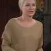 Sharon Newman The Young and The Restless Beige Sweater