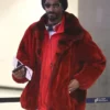 Snoop Dogg Faux Fur Red Coat