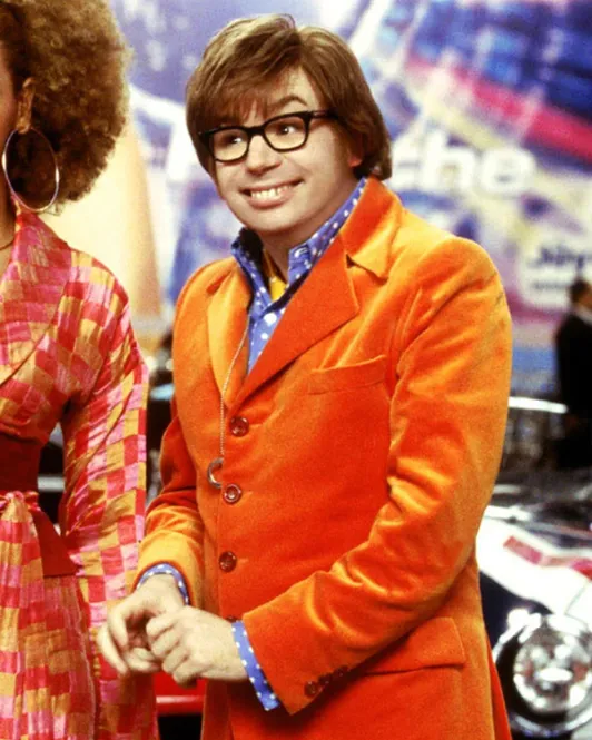 Austin Powers Suit  Mike Myers Pinstripe Red Suit