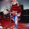 kurt cobain red striped sweater