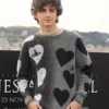 Bones and All 2022 Timothée Chalamet Hearts Sweater