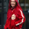 Dianne Buswell Phoenix S.C Red Bomber Jacket Left