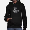 Give Thanks Printed Thanksgiving Hoodie