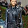 Irina Shayk Met Gala 2022 Black Leather Jacket