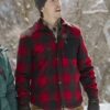Justin Long Christmas With The Campbells Red Plaid Jacket