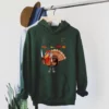 Knife and Fork Turkey Happy Thanksgiving Green Hoodie
