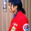 Michael Jackson Red Varsity Bomber Jacket