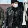 Min Yoon-gi BTS Suga Black Leather Jacket