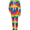 Thanksgiving Rainbow Color Print Suit for Men