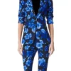 The Talk Amanda Blue Floral Suit Front