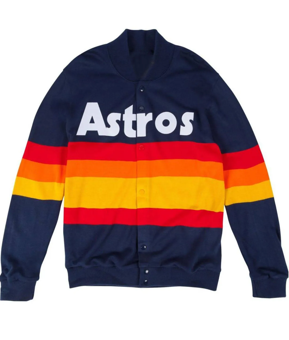 Houston Astros Navy Blue with Tricolor Jacket