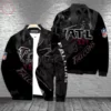 Atlanta Falcons NFL Black Bomber Full Zip Jacket