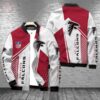 Atlanta Falcons White and Red Bomber Full-Zip Jacket