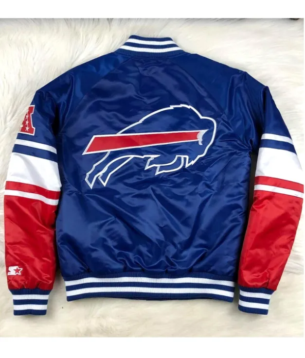 Buffalo Bills Logo NFL Design 4 Leather Jacket For Men And Women