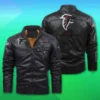 Baxter Atlanta Falcons Logo Motorcycle Leather Jacket