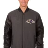 Beauregard Baltimore Ravens Wool Reversible Jacket