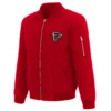 Benjamen Atlanta Falcons Red Nylon Bomber Jacket