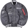 Bernie Buffalo Bills Reversible Bomber Jacket With Patches