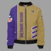 Bradford NFL Baltimore Ravens Full-Zip Bomber Jacket