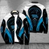 Bronson Carolina Panthers Printed Full-Zip Bomber Jacket