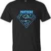 Carolina Panthers Superman Black Shirts