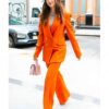 Emily In Paris Season 03 Lily Collins Orange Suit