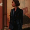 Emily in Paris S03 Lily Collins Blue Coat