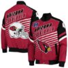 G-III Arizona Cardinals Red and Black Full-Snap Button Jacket
