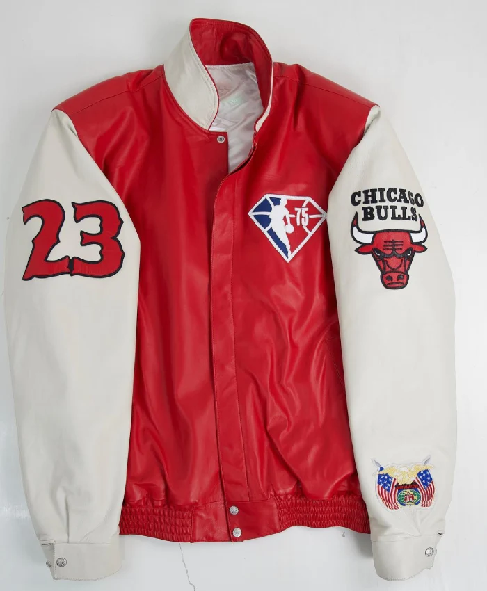 Maker of Jacket Bomber Jackets Vintage Chicago Bulls Jeff Hamilton Leather