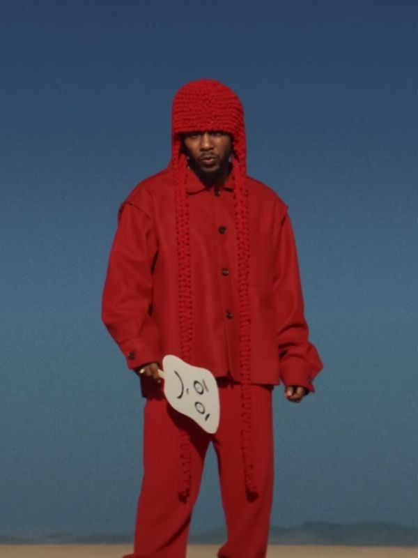 Kendrick Lamar Count Me Out Red Cotton Jacket