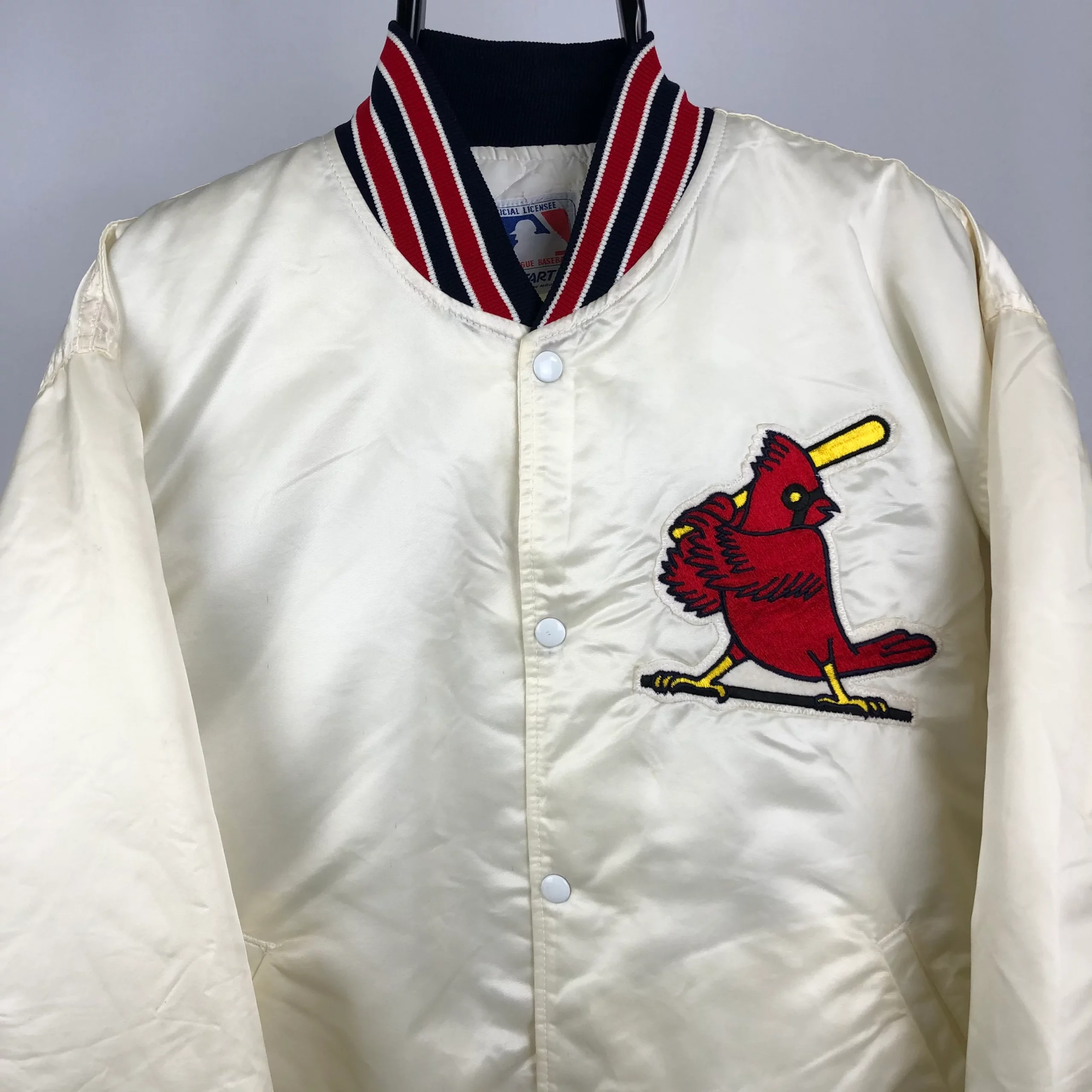 Vintage 50s St Louis Letterman Jacket Mens 42 Wool Caped Eagle