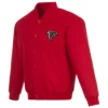 NFL Atlanta Falcons Red Full Snap Jacket