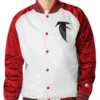 NFL Atlanta Falcons Red and White Men Varsity Jacket Sale