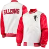 Team Atlanta Falcons Red and White Jacket