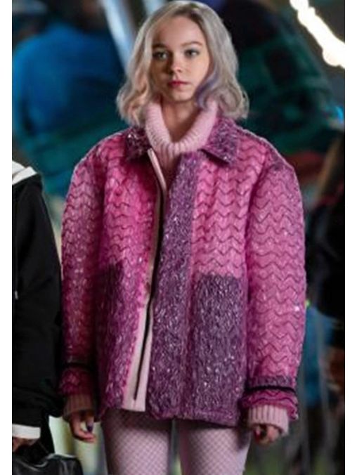William Jacket Wednesday 2022 Enid Sinclair Pink Bubble Wrap Jacket