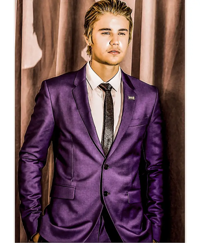 Justin Bieber Purple Suit For Sale - William Jacket