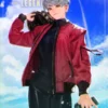 Apex Legends Valkyrie Red Leather Bomber Jacket