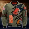 Army Cleveland Browns Green Jacket